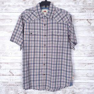 Dakota Grizzly Snap Front Shirt L Plaid 706